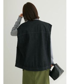 Green Parks ・ＥＬＥＮＣＡＲＥ　ＤＵＥ　ノーカラーデニムベスト