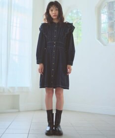 Feroux デニムミディ ワンピース