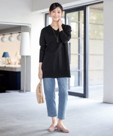 Tiaclasse 【安田美沙子さん着用・選べる2type・洗える】もちニットチュニック