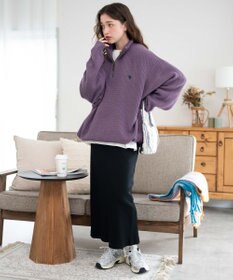 WEGO U.S. POLO ASSN.|別注畔編みハーフジップセーター