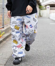WEGO 【ウエストゴム/手洗い可】ナイロン　トラックパンツ