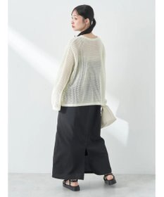 earth music&ecology ラメメッシュプルオーバー