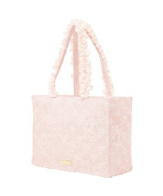 Maison de FLEUR 桜フリルハンドルスクエアトートMバッグ