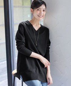 Tiaclasse 【安田美沙子さん着用・選べる2type・洗える】もちニットチュニック