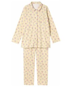 Wing パジャマ 長袖 長ズボン 綿100%(本体) スムース素材 レディース EP5072 ウイング／ワコール