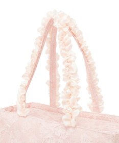 Maison de FLEUR 桜フリルハンドルスクエアトートMバッグ