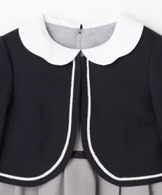 ANY KIDS 【2点セット】ノーカラー ボレロジャケット+襟付き ワンピース