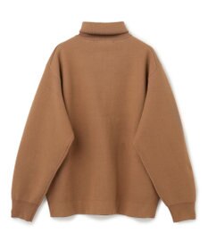 UNFILO MENS 【男女兼用/新色追加】スウェットライク ジップ タートルネックニット [24年秋冬商品]