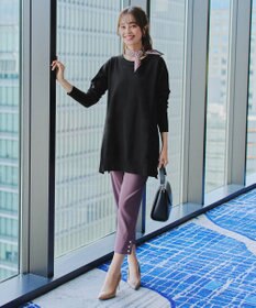 Tiaclasse 【安田美沙子さん着用・選べる2type・洗える】もちニットチュニック