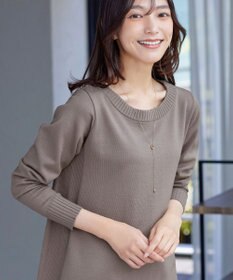 Tiaclasse 【安田美沙子さん着用・選べる2type・洗える】もちニットチュニック