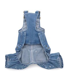 PET PARADISE Ｌｅｅ ペイント デニム オーバーオール 中型犬 大型犬