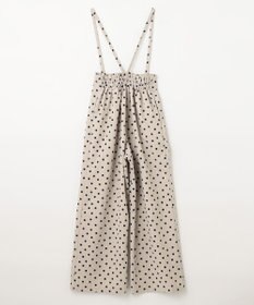 ANY KIDS 麻ライク ドット柄 ガウチョ