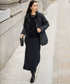 自由区 S 【カタログ掲載】ウールカシミヤブレンドスパンコールラグランスリーブ ニット