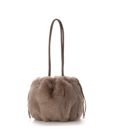 UNBILLION カシュカシュ cachecache / ロングハンドルエコファー巾着トート