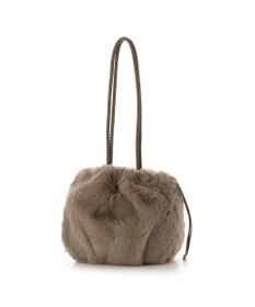 UNBILLION カシュカシュ cachecache / ロングハンドルエコファー巾着トート