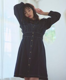 Feroux デニムミディ ワンピース