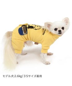 PET PARADISE スヌーピー ペティヒート プレミアム ロンパース 《ハグ柄》 小型犬