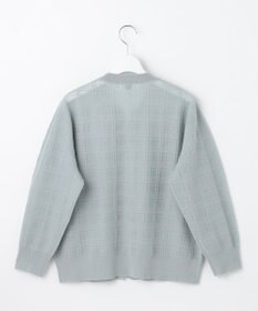 J.PRESS LADIES L 【洗える】SHEER JACQUARD ニット ブルゾン