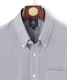 J.PRESS MEN 【EXTRA COMFORT / 形態安定・ストレッチ・抗菌防臭・速乾】パナマミニチェック 半袖シャツ/B.D.