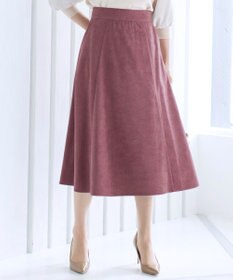 Tiaclasse L 【洗える】大人上品なコーデュロイフレアスカート