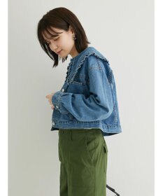 Green Parks ・Ｄｏｕｂｌｅ　Ｆｌａｇｓ　フリルカラーＧジャン