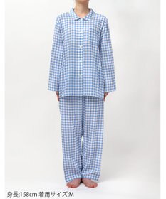 Wing パジャマ 綿100%(本体) 3Lまで対応 大きいサイズ 長袖 長ズボン レディース EP1003 ウイング／ワコール