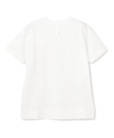 BEIGE， 【WEB限定・洗える】TORENIA / レザーポケットコットンクルーネックTシャツ