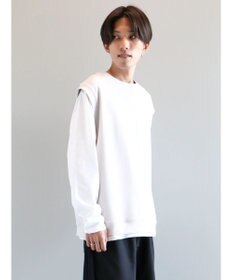 CRAFT STANDARD BOUTIQUE 梨地カットベスト＋Ｌ／Ｓ　ＴＥＥーＳＥＴ