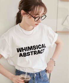 WEGO 【ANGIE VINTAGE】フロッキーロゴプリントTシャツ
