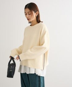 Green Parks かのこ編モックネックニットプルオーバー