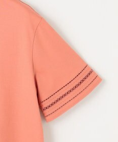 J.PRESS LADIES 【接触冷感・UVケア】コンパクトコットンスムース 刺繍スリーブ カットソー