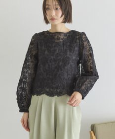 AMERICAN HOLIC 【前後2WAY】シアーレースブラウス