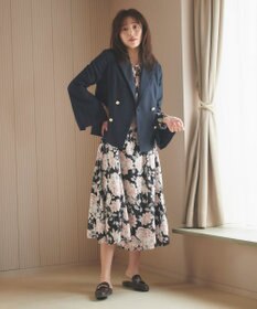 Feroux 【洗える】フラワープリント ワンピース