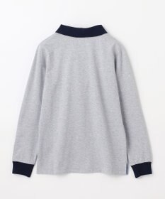 J.PRESS KIDS 【140-170cm】40/2天竺襟付き Vネック ポロシャツ