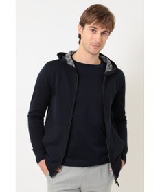 DAKS フード付きメリノウールカーディガン