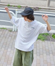 WEGO 【ユニセックス着用ITEM/綿100%/SMLサイズ展開】リラックスフィットワンポイントT（S）