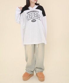 WEGO バイカラースポーツスウェット