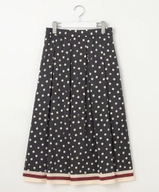自由区 L 【洗える】ポルカドットプリント スカート