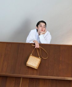 MIYABIYA LAQUOH クロス柄ジャガードショルダーバッグ