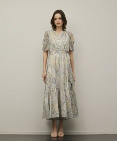 GRACE CONTINENTAL パッチワークプリントワンピース