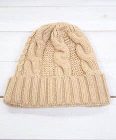 石田製帽 〈新色追加！〉カシミヤニット アラン編みワッチN ニット帽