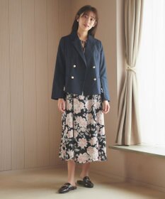 Feroux 【洗える】フラワープリント ワンピース