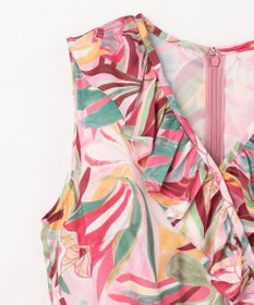 GRACE CONTINENTAL リーフプリントワンピース