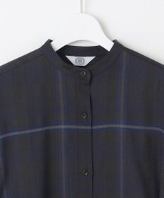 J.PRESS LADIES L 【洗える】テトロンレーヨン/ウール milledタータン ワンピース