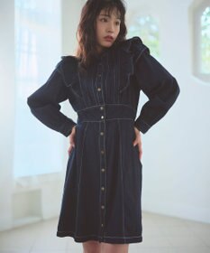 Feroux デニムミディ ワンピース