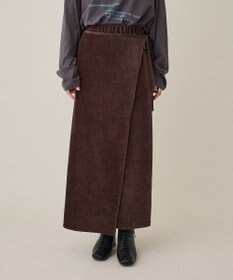 CRAFT STANDARD BOUTIQUE カットコーデュロイラップ風スカート