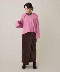 CRAFT STANDARD BOUTIQUE カットコーデュロイラップ風スカート