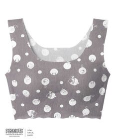 une nana cool MADE WITH PEANUTS 【綿混】フラット仕上げノンワイヤーブラジャー