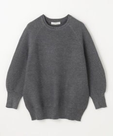 ANY L 【洗濯機可/6色展開】ラウンドネックガーターニット