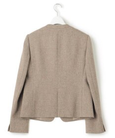 23区 S 【洗える】ウールライクカルゼ ノーカラー ジャケット